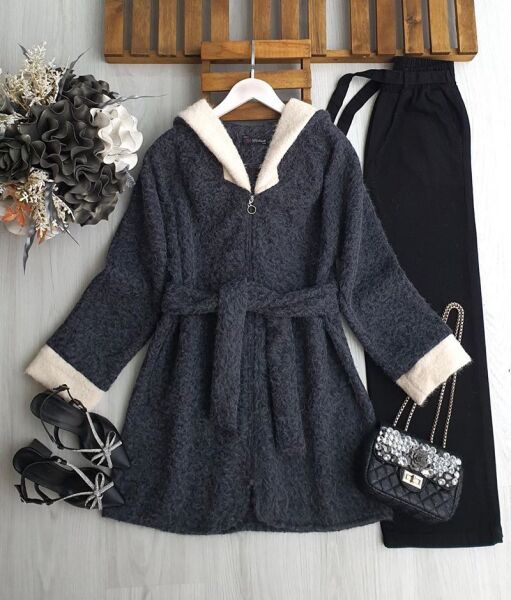 NEBS FERMUARLI GARNİLİ ÇİFT CEP KEMERLİ KAŞE KAP 3208-58-FÜME - 1