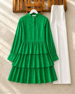 NOHS KAT KAT VARAKLI GÖMLEK TUNİK D8-23273-54-BENETTON - 