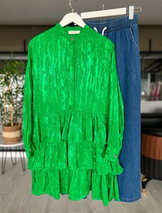 NOHS KAT KAT VARAKLI GÖMLEK TUNİK B3-4-23273-54-BENETTON - 