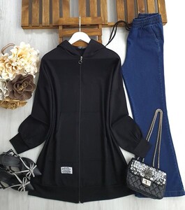 NOZY KANGURU CEP KAPŞONLU FERMUARLI KAP A6-1-3166-01-SİYAH - 