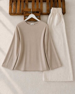 OGSE SALAŞ DÜZ İNCE SWEAT 5771-34-BEJ - 