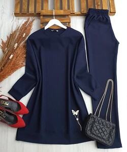 OGZE TAŞLI KELEBEK ARMALI İKİLİ TAKIM B11-4-1528-12-LACİVERT - 