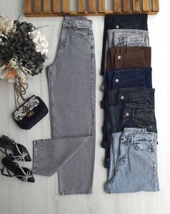 OLDEG BAGİ KOT PANTOLON 6087-26-GRİ - 