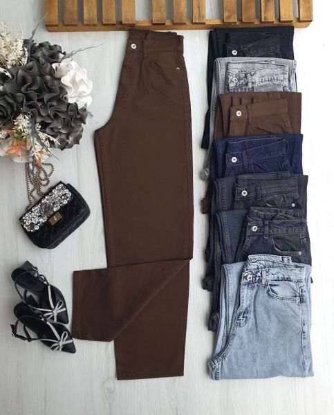 OLDEG BAGİ KOT PANTOLON B10-1-6087-37-KAHVE - 1