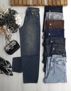 OLDEG BAGİ KOT PANTOLON B10-1-6087-95-ESKİTME MAVİ - 1