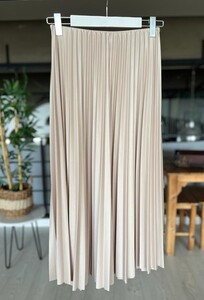 OVSA SIKI PİLİSELİ BELİ LASTİKLİ ETEK C12-6037-34-BEJ - 