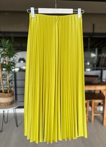 OVSA SIKI PİLİSELİ BELİ LASTİKLİ ETEK C12-6037-70-YAĞ YEŞİLİ - 1