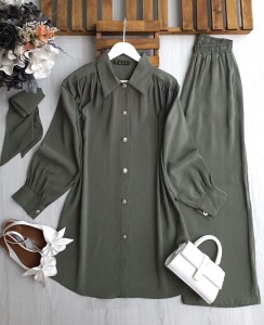 PEHDA OMUZ DİKİŞLİ GENİŞ KUKAŞLI CUPRA İKİLİ TAKIM A10-2-1633-09-HAKİ - 