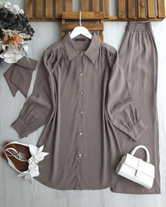 PEHDA OMUZ DİKİŞLİ GENİŞ KUKAŞLI CUPRA İKİLİ TAKIM A10-2-1633-25-VİZON - 1