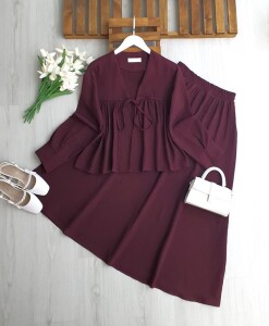 PUVFA ÖN TEK BAĞCIKLI ETEKLİ TAKIM 1734-18-MÜRDÜM - 