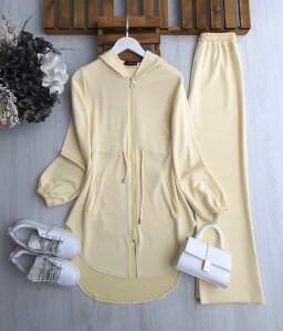 RİLSİ BELİ TÜNEL BAĞCIKLI ÖNÜ FERMUARLI İKİLİ TAKIM B8-3-1659-23-SARI - 1