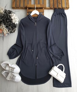 RİLSİ BELİ TÜNEL BAĞCIKLI ÖNÜ FERMUARLI İKİLİ TAKIM B8-3-1659-58-FÜME - 