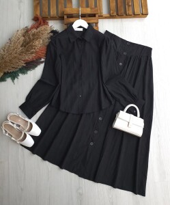 RÜZGA ETEK ÖNÜ DÜĞMELİ NUBUK CUPRA İKİLİ TAKIM B3-4-1711-01-SİYAH - 