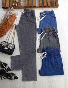 TOVS BELİ LASTİKLİ VE BAĞCIKLI KOT C11-6038-26-GRİ - 