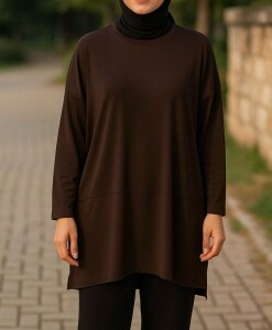 UZGEL SALAŞ SANDY TUNİK C9-1489-37-KAHVE - 