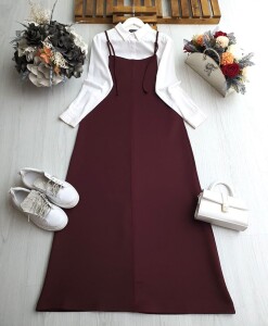 VELNO AYARLANABİLİR ASKILI JİLE B1-3-2413-04-BORDO - 1