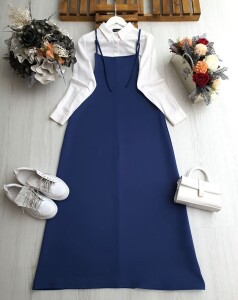 VELNO AYARLANABİLİR ASKILI JİLE B1-3-2413-11-İNDİGO - 1