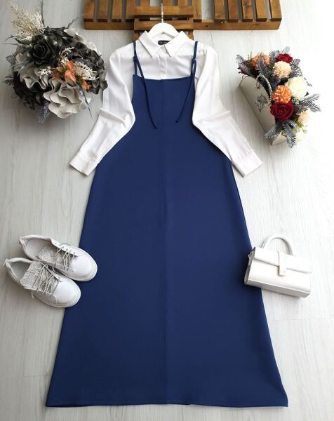 VELNO AYARLANABİLİR ASKILI JİLE B1-3-2413-11-İNDİGO - 1