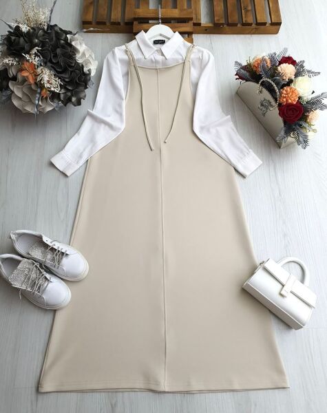 VELNO AYARLANABİLİR ASKILI JİLE B1-3-2413-34-BEJ - 1