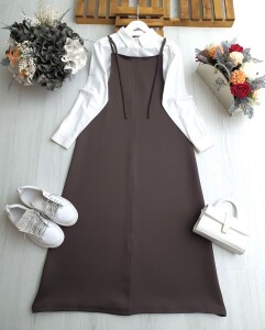 VELNO AYARLANABİLİR ASKILI JİLE B1-3-2413-37-KAHVE - 1