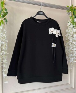 VUHY AKSESUARLI ARMALI ÜÇ İPLİK SWEAT B8-5-5470-01-SİYAH - 