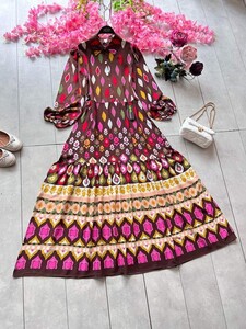 YARE YARIM DÜĞMELİ YAKALI PAMUK VİSKON ELBİSE C9-2315-37-KAHVE - 