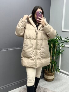 YELVA OVERSİZE YORGAN MONT 3161-34-BEJ - 