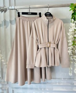 YILN KEMERLİ ÖNÜ FERMUARLI ETEKLİ TAKIM B1-3-1664-22-TAŞ - 1