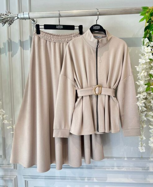 YILN KEMERLİ ÖNÜ FERMUARLI ETEKLİ TAKIM B1-3-1664-22-TAŞ - 1