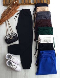 ZUNA BEL VE PAÇA LASTİKLİ ŞARDONLU ÜÇ İPLİK EŞOFMAN A7-1-6053-01-SİYAH - 